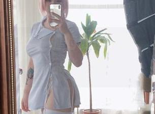 皮皮奶可可爱了啦的赛博魅魔，免费图集，你敢点吗？